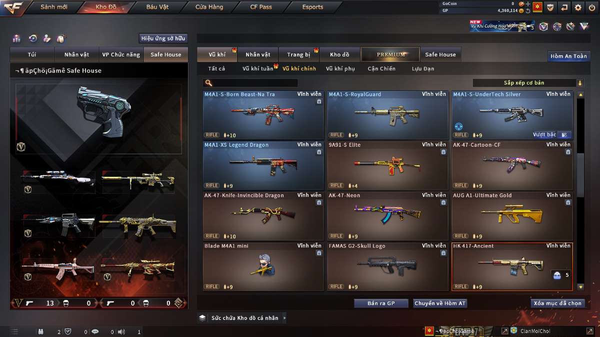 shop acc cf uy tin gia re